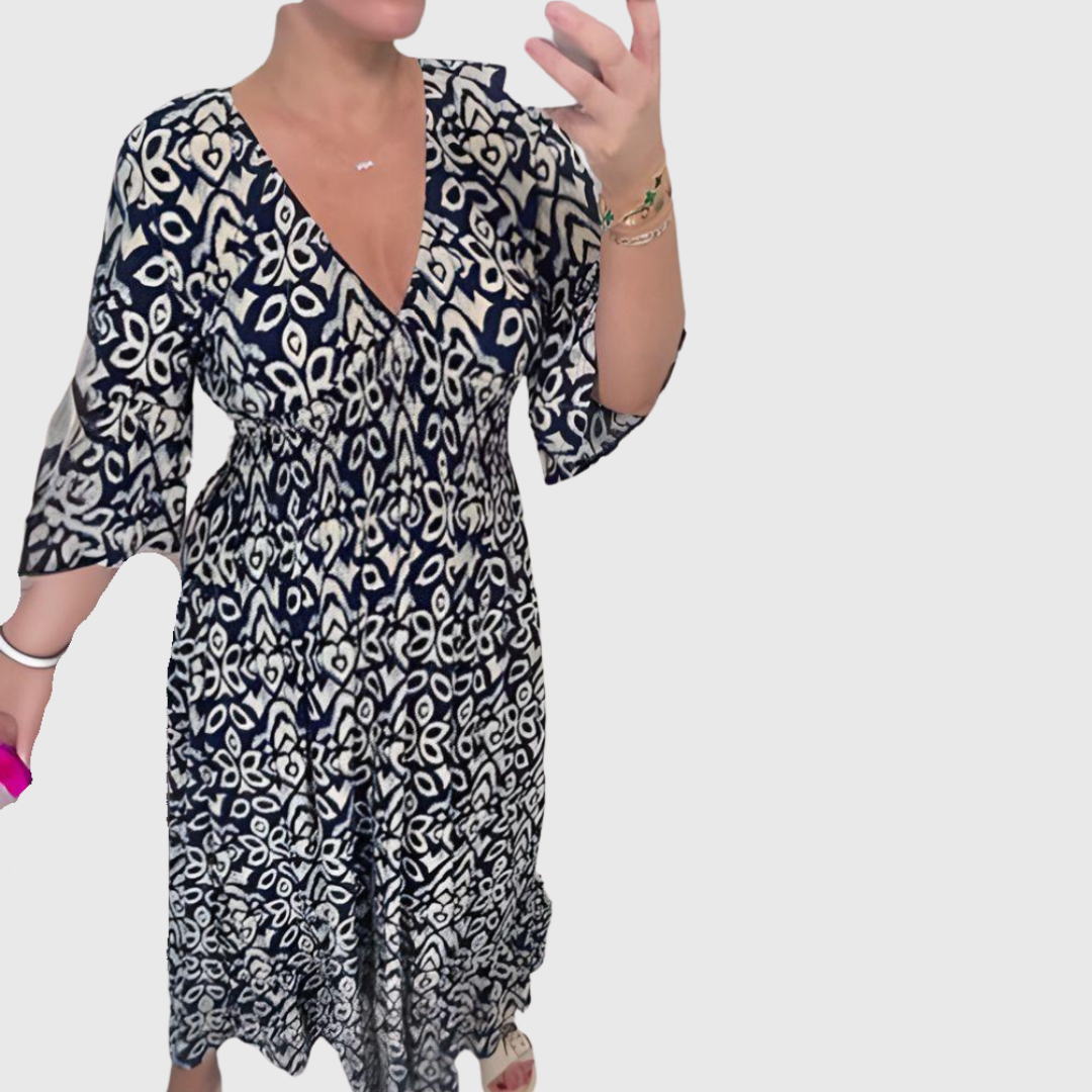 Sierra | Boho-Kleid mit Printdetail