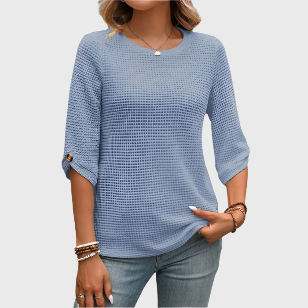 Hailey | Premium Waffelshirt