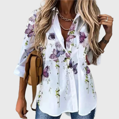 Silvie | Bluse mit Kontrastdetails