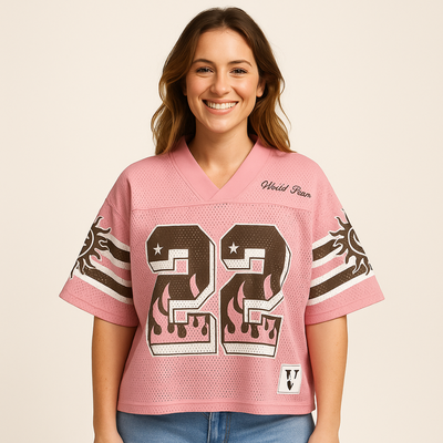 Sahari – Retro-Fußballshirt mit Vintage-Print