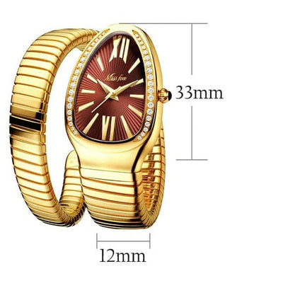 Edelstahl Schlangen Armbanduhr Nr. 351