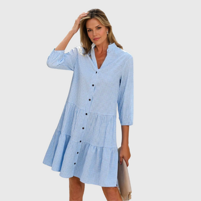 Annelie | Kleid mit Knopfdesign