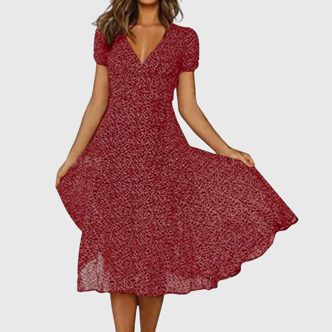 Isla | Kleid mit V-Ausschnitt