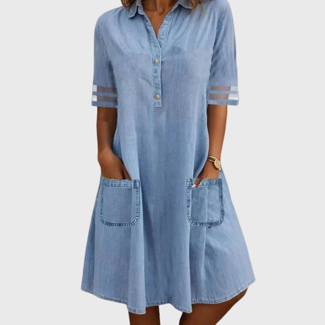 Addison | Denimkleid mit Taschen