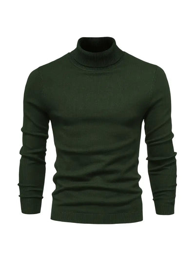 Salome | Herren Pullover Slim Fit Rollkragen, Langarm & Smart Casual