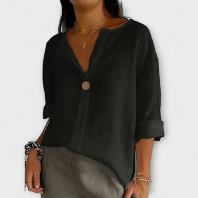 Nicole - Elegante Bluse mit V-Ausschnitt