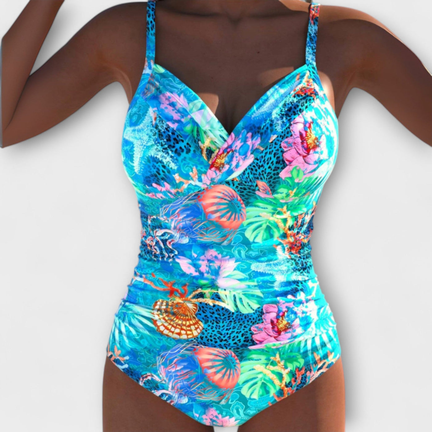 Maisie – Badeanzug mit nautischem Cut-out-Design