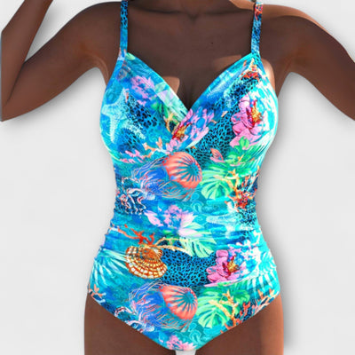 Maisie – Badeanzug mit nautischem Cut-out-Design