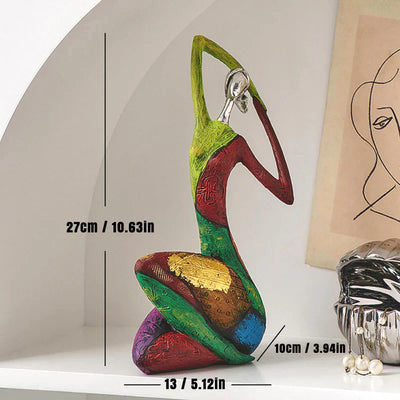 Bunte abstrakte Frauenkunst