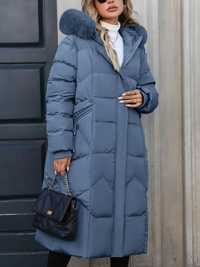 Daunenjacke Damen Lang Mit Kapuze | Gefüttert Und Elegant