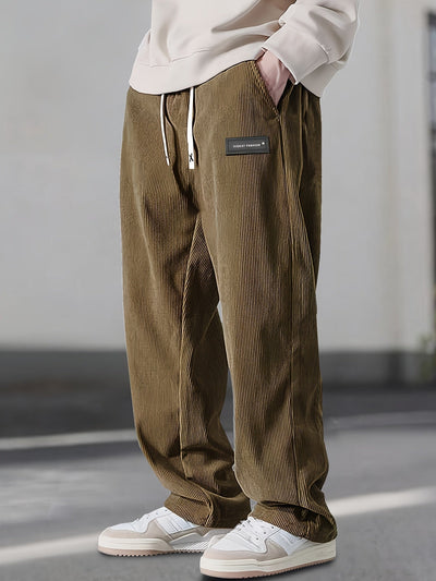 Asher - Gerade Geschnittene Hose Mit Kordelzug Der Taille