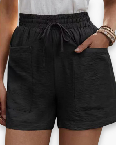 Damen Bequeme Freizeitshorts | Mit Taschen und Elastischem Bund