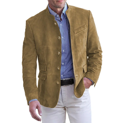 Herren Casual Blazer Mit Stehkragen