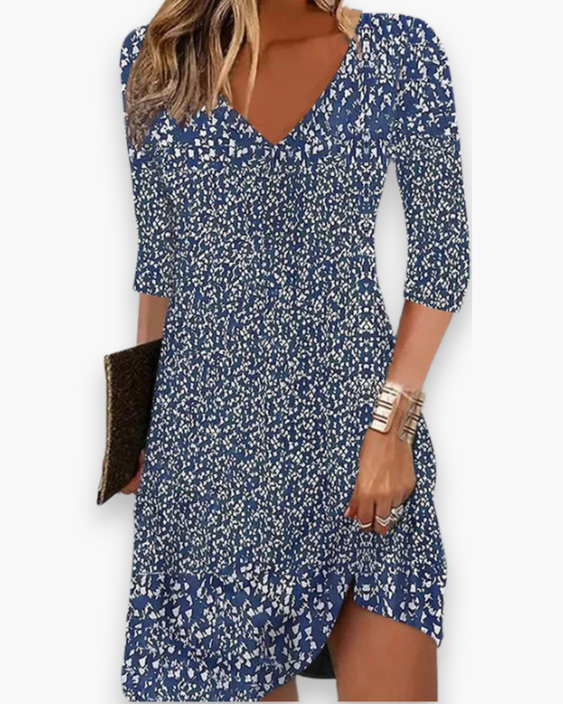 Damen Lässiges Bedrucktes Sommerkleid | Midi