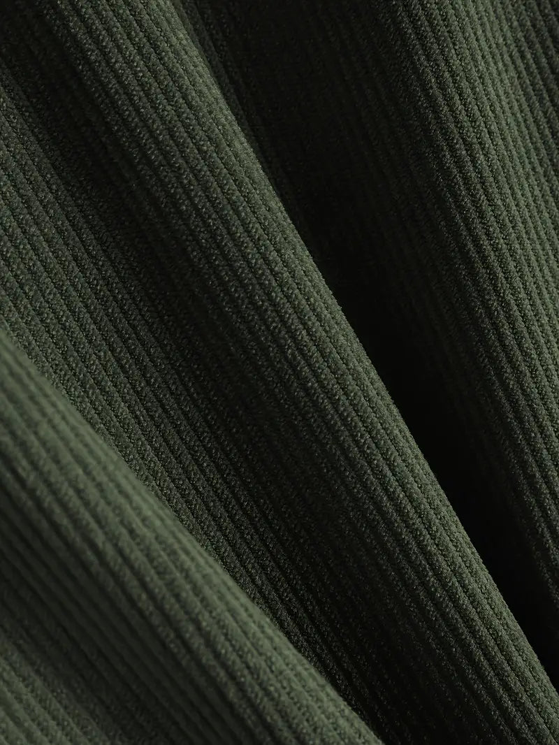 Costas - Strukturierter Cord-Kapuzenpullover Mit Reißverschluss