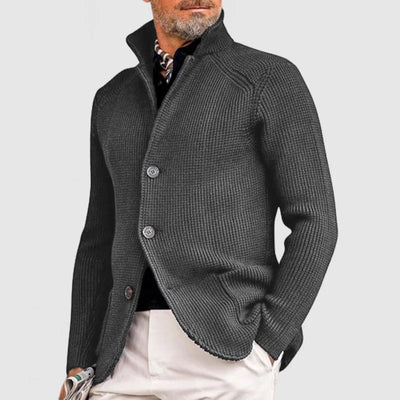 Sahari – Herren Strickjacke mit Taschen aus weichem Feinstrick für Herbst und Winter