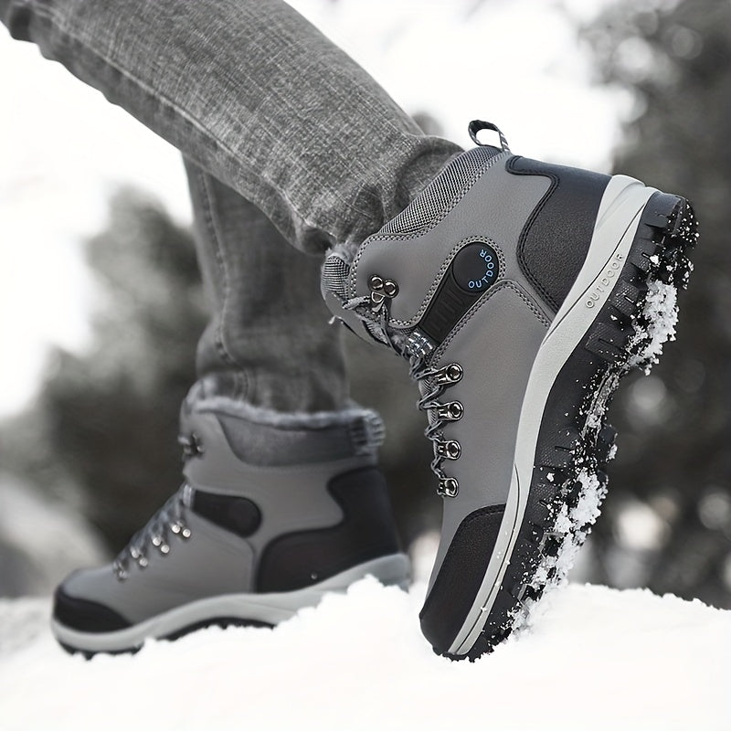 Braylen | Herren Winterstiefel Outdoor Schnürer mit Warmfutter & rutschfester Sohle
