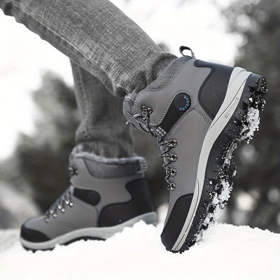 Braylen | Herren Winterstiefel Outdoor Schnürer mit Warmfutter & rutschfester Sohle