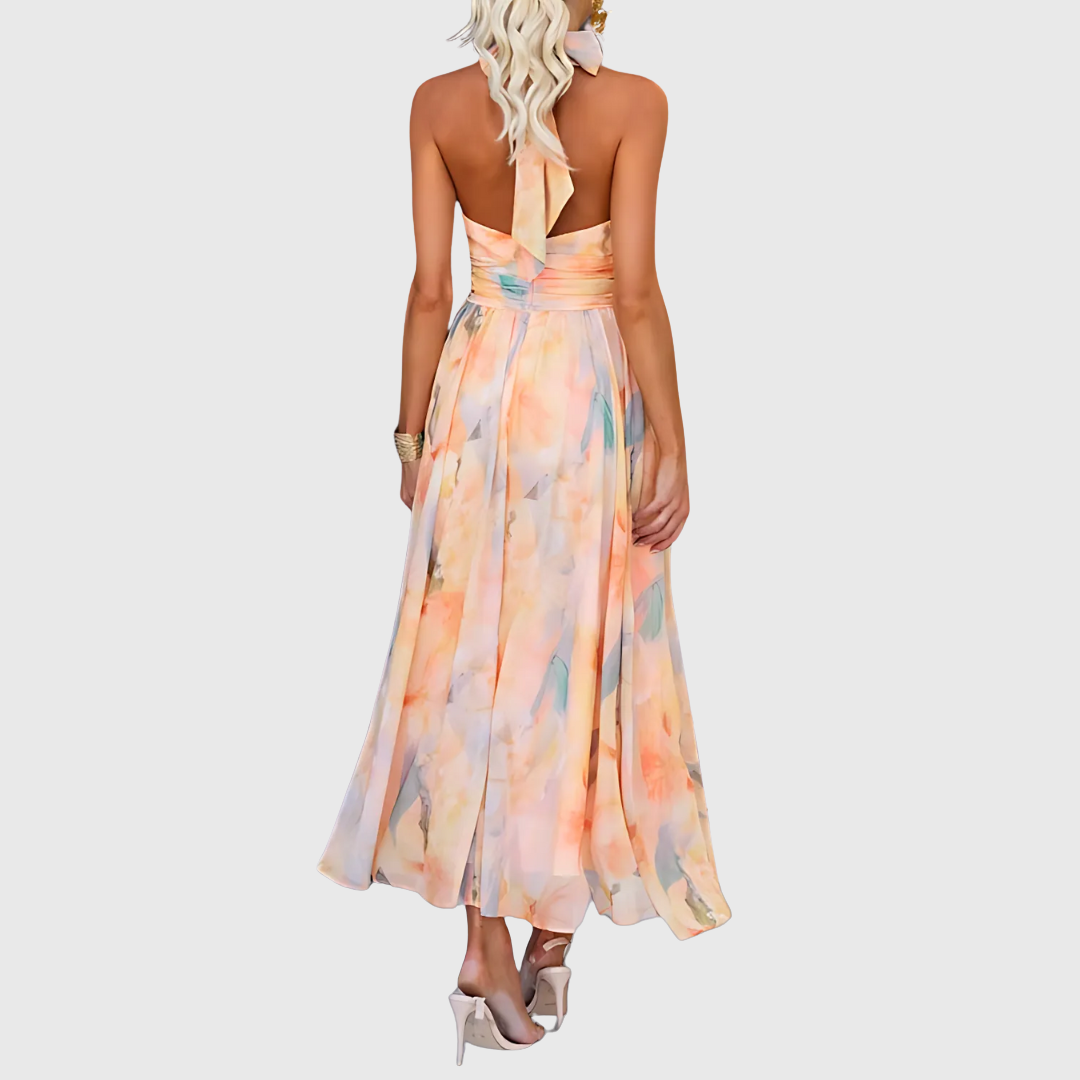 Esme | Maxi-Kleid mit kunstvollem Muster