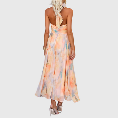 Esme | Maxi-Kleid mit kunstvollem Muster