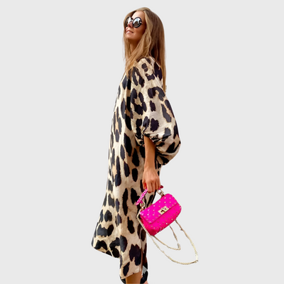 Naomi | Kleid mit Leopardenmuster