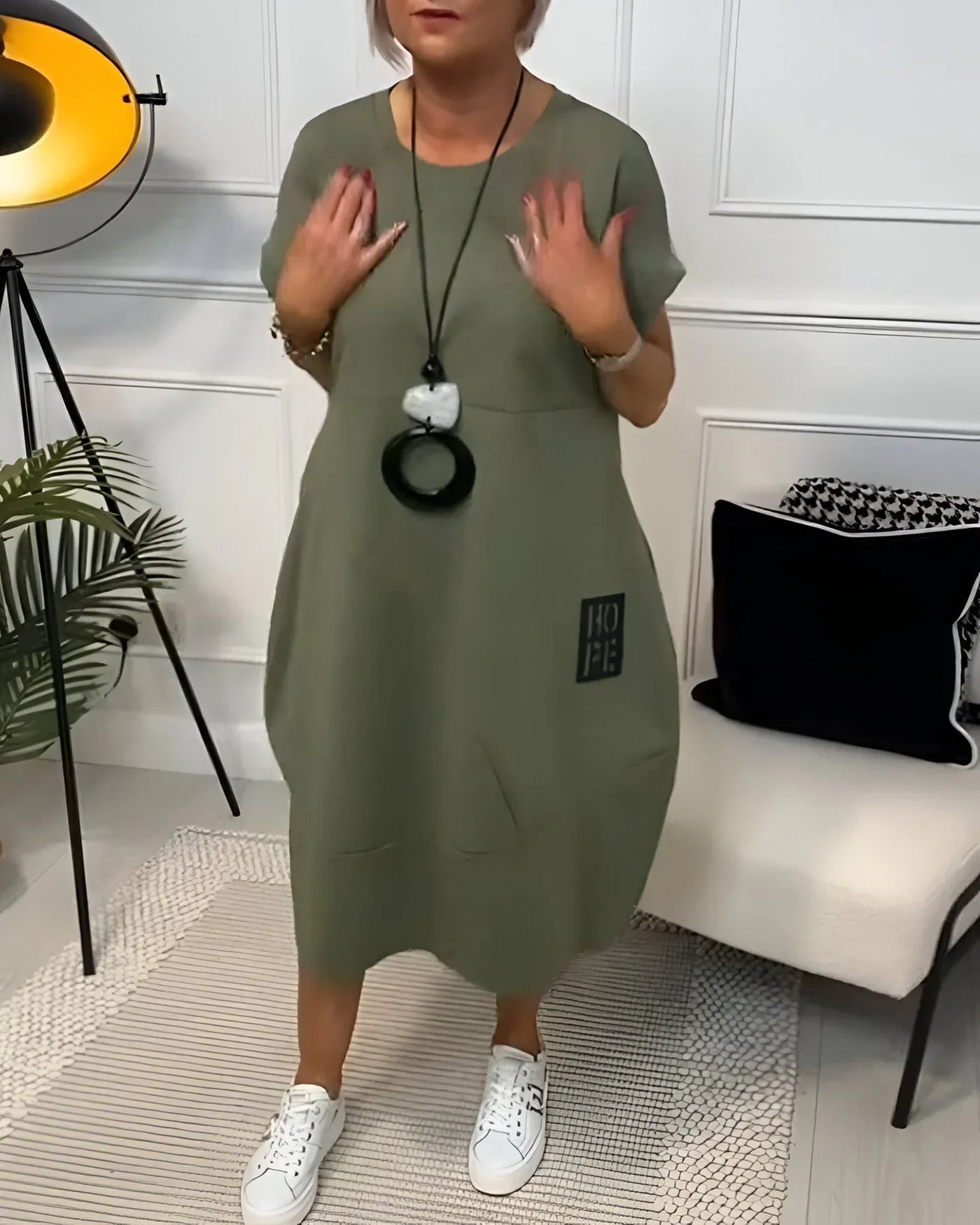 Jocelyn – Bequemes Freizeitkleid Mit Tasche