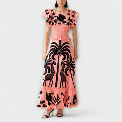 Amy - Schickes Palmbaumkleid