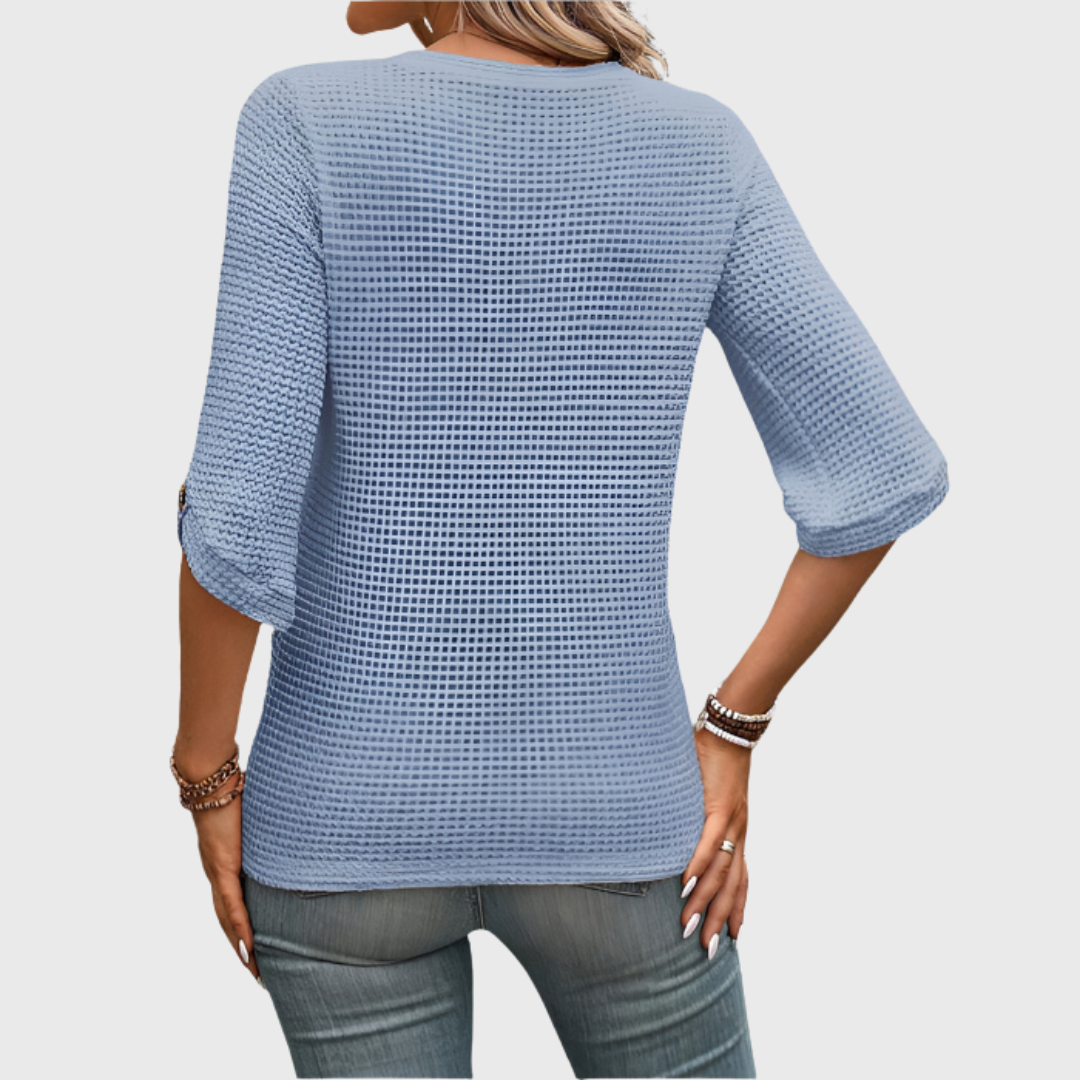Hailey | Premium Waffelshirt