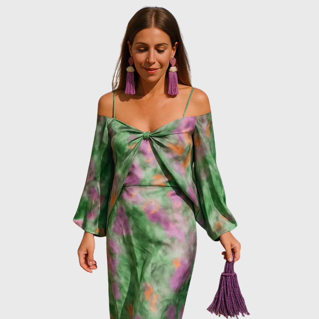 Astrid | Kleid mit Schal-Detail