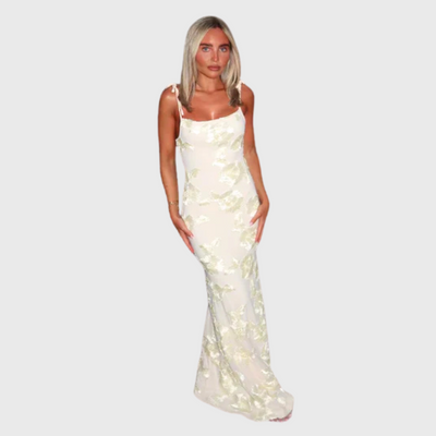 Charlotte | Maxikleid mit Blumendetail