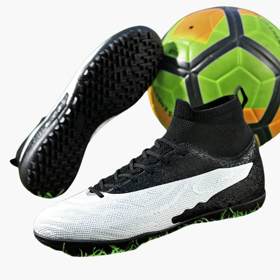 Herren-Fußball schuhe mit Schnürverschluss und Noppensohle