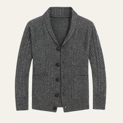 Herren Kaschmir Cardigan Mit Klassischem Design