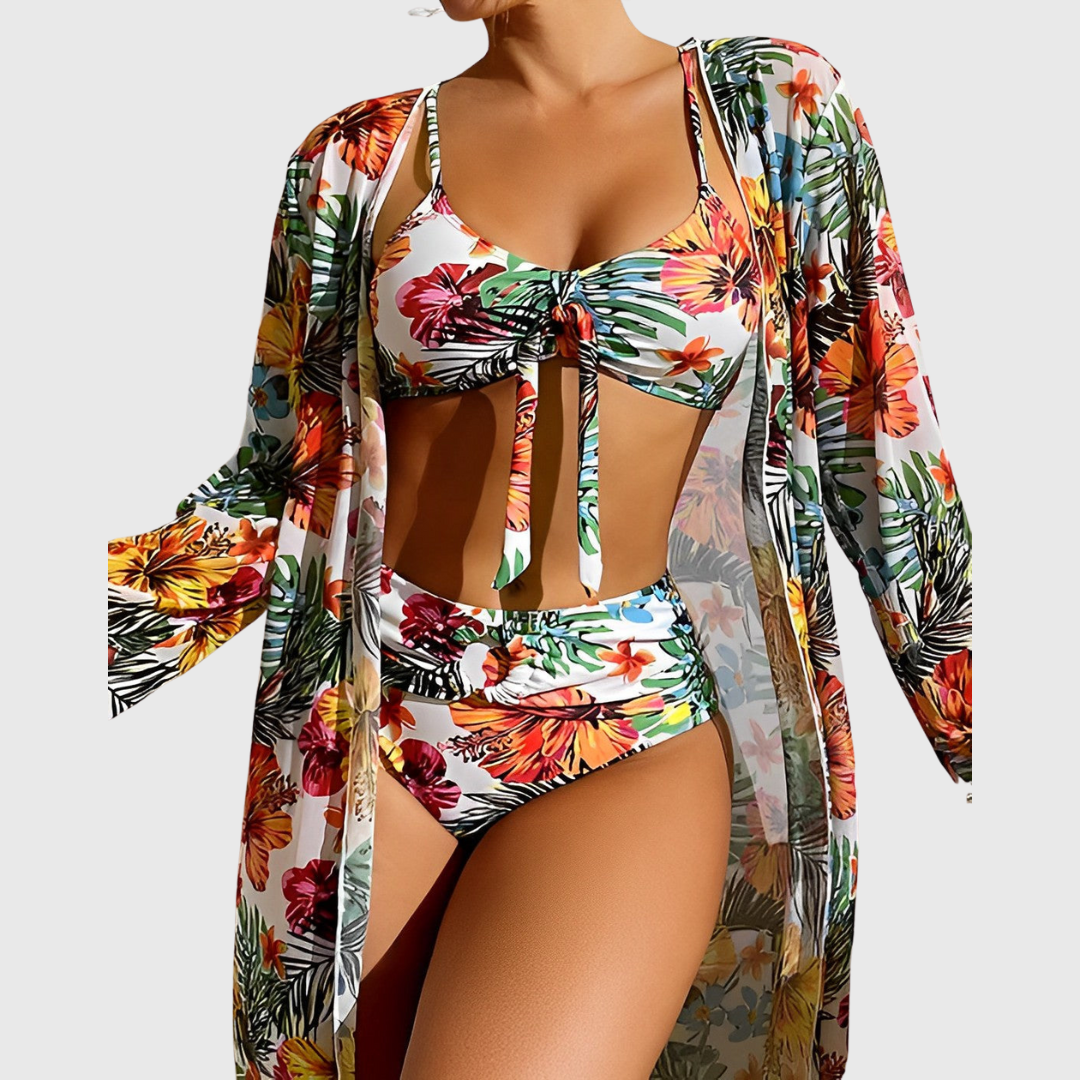 Valery | Bikini mit Tropen-Print