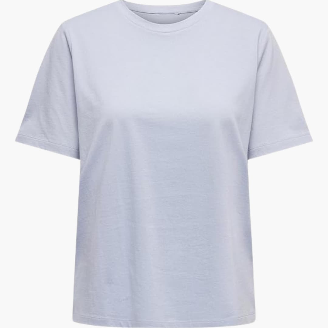 Damen T-Shirt mit Rundhalsausschnitt und kurzen Ärmeln