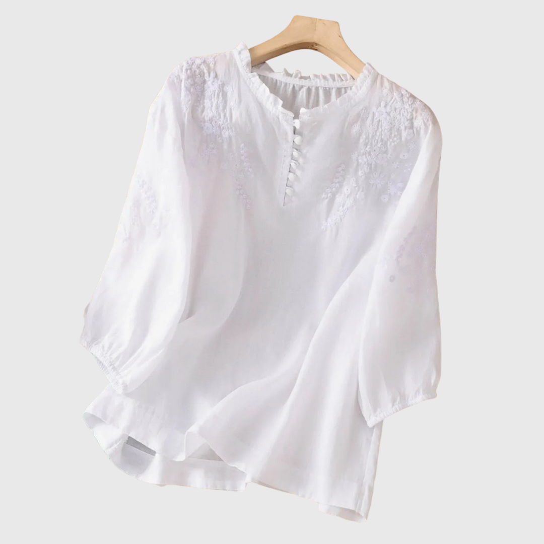 Esme | Bluse mit Stickerei-Detail