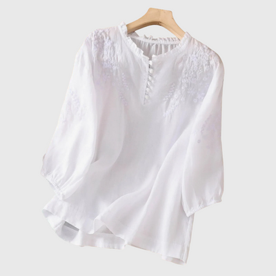 Esme | Bluse mit Stickerei-Detail