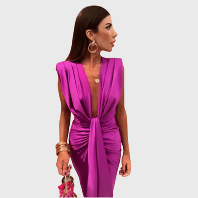 Elowen | Kleid mit Drapierung elegant