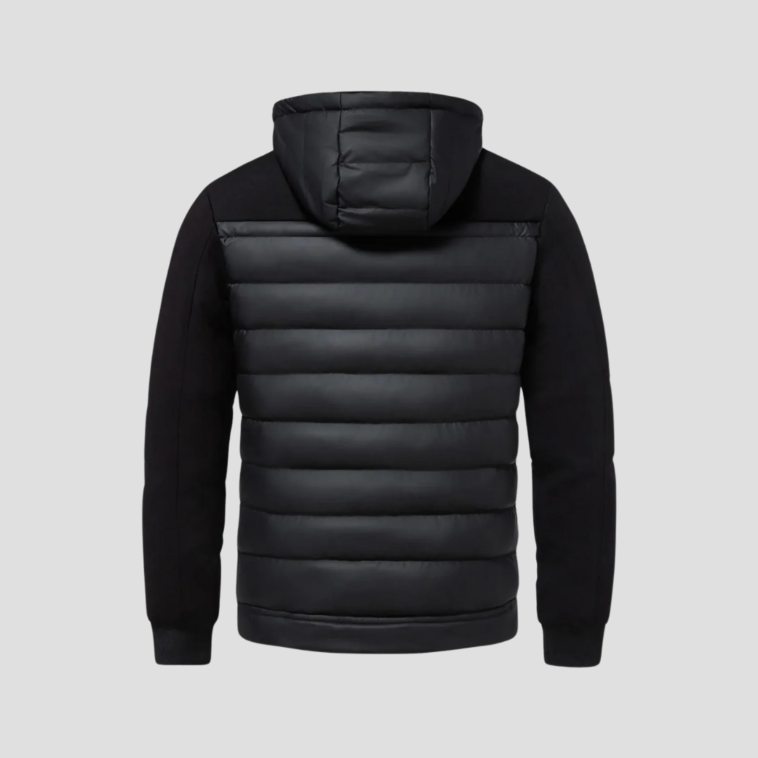 Herren Hybrid-Winterjacke Mit Kapuze