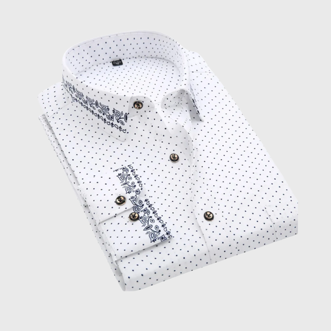 Miles | Hemd mit maritimem Print