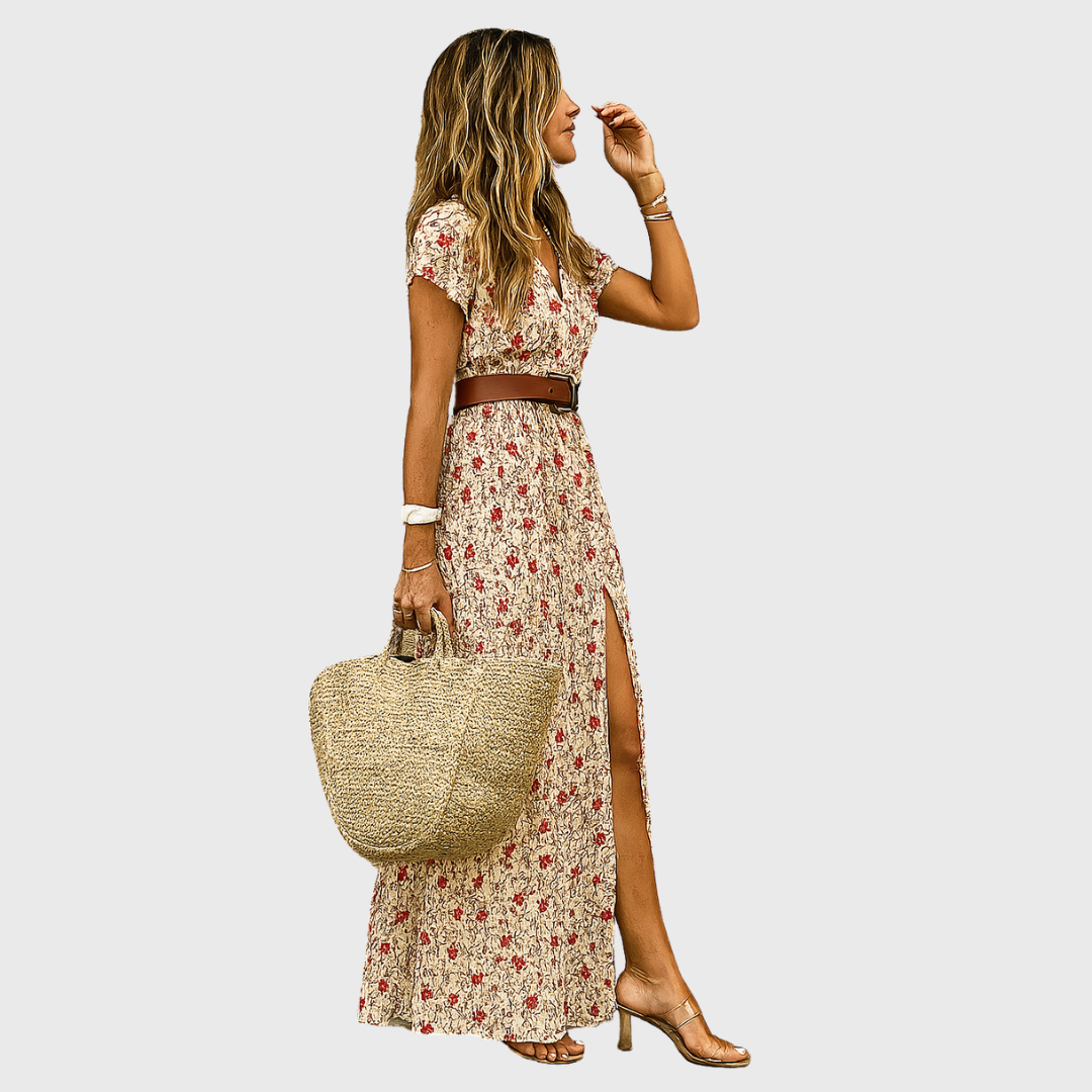 Brooklyn | Kleid mit Detailstoff