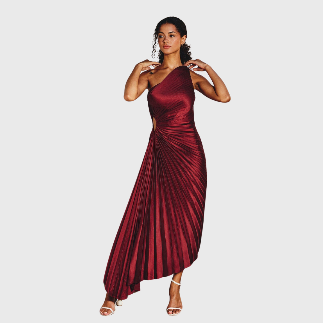 Silvie | Plissiertes Midikleid