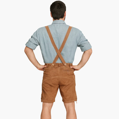 Helle Lederhose mit Hemd für Herren - Oktoberfest 2025