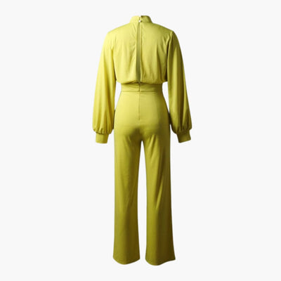Eleganter Damen Jumpsuit - Bequemer Stil mit halbem Kragen
