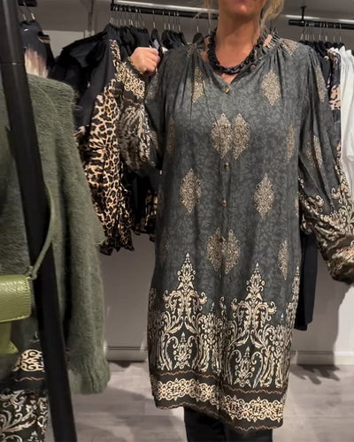 Ilse | Vintage-inspiriertes Kleid mit Knopfleiste