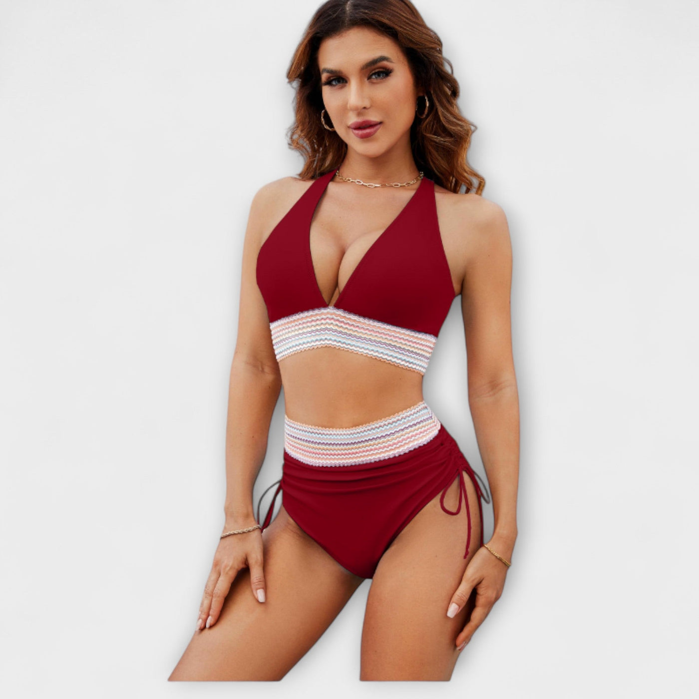 Frances – Hochgeschnittener Bikini mit Bauchformung
