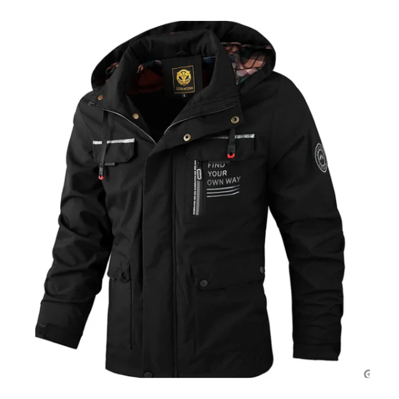 Carter | Herren Winterjacke mit Kapuze | Modern & Praktisch mit Taschen