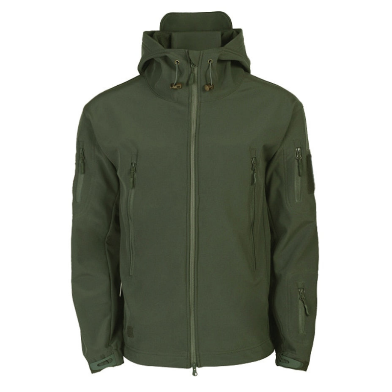 Walter | Herren Funktionsjacke mit Kapuze | Outdoor Jacke mit Multi-Zip-Taschen