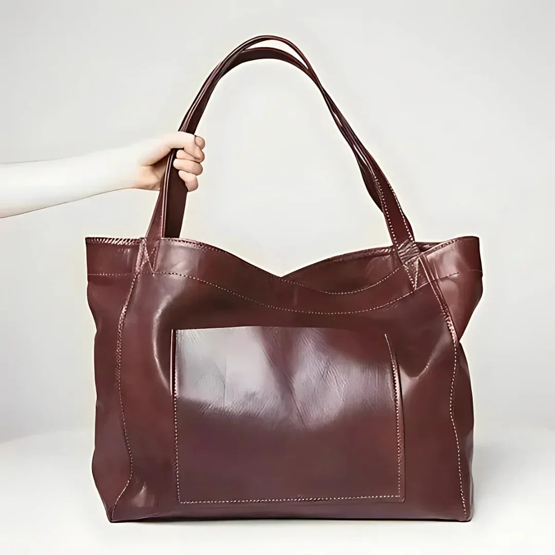 Luxuriöse vegane Lederhandtasche – Geräumige & stilvolle Tasche