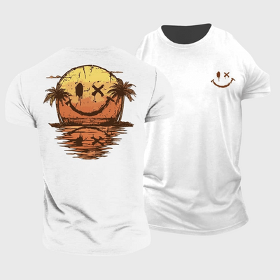 Joe | T-Shirt mit Smiley-Print