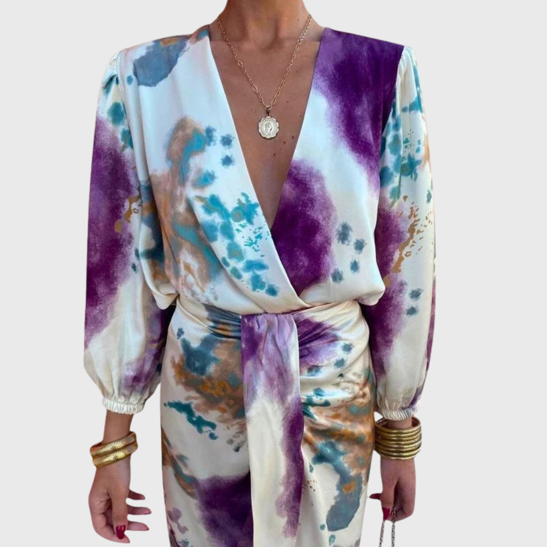 Romy | Kleid mit Taillen-Schleife